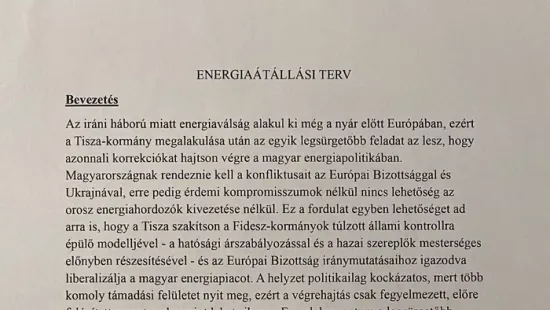Orbán Balázs: A Tisza  energiaátállási terve, a lakossági energiaárak többszörösére emelkedését és 1000 forint körüli benzinárakat eredményezne