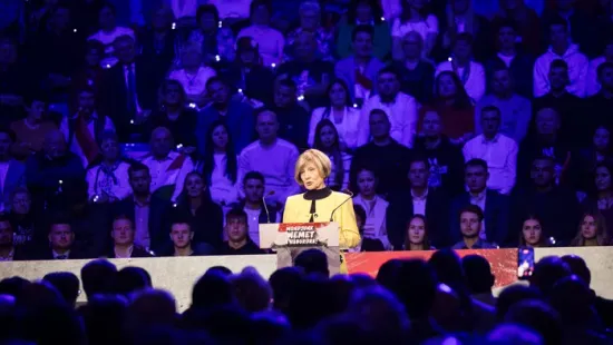 Kudlik Júlia is felszólalt a Háborúellenes Gyűlésen: Ne engedjük!