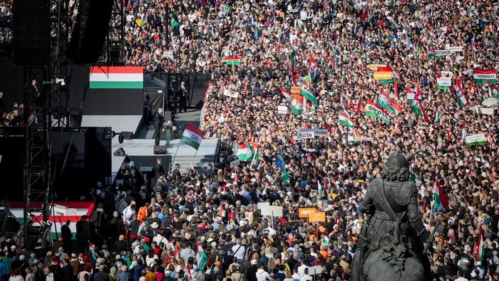 Drónvideón az eddigi legnagyobb Békemenet!