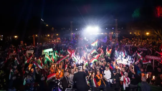 Orbán Viktor Nagykanizsán: Azt kérem önöktől, hogy újítsuk meg a 2022-ben kötött, háborúellenes szövetségünket