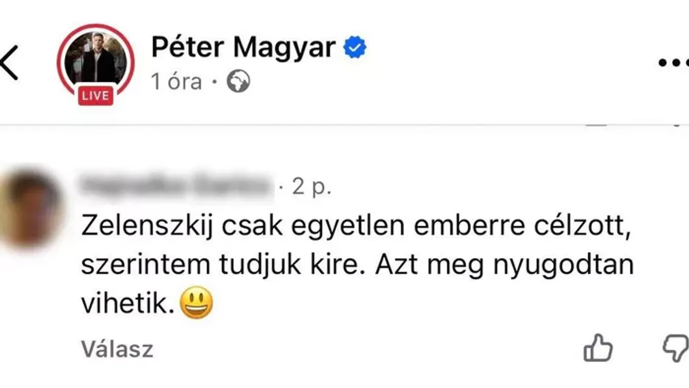 Így örülnek a tiszások Zelenszkij fenyegetőzésének, avagy így épül Magyar Péter "szeretetországa"