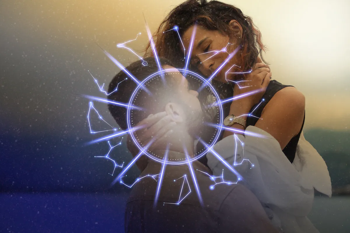 3 csillagjegy Horoscope,Compatibility.,Loving,Couple,And,Zodiac,Wheel