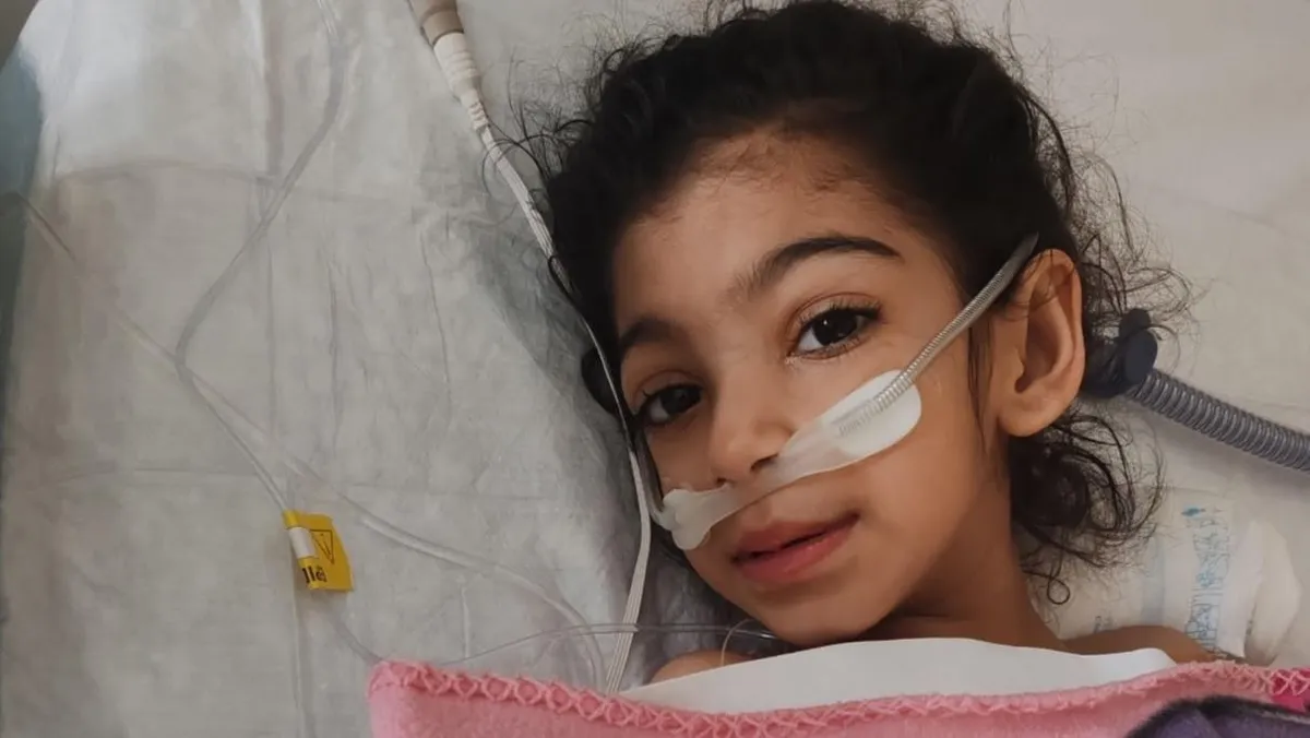 A négy éves kis Bellának tüdődaganata volt, azonnali műtétre volt szüksége, hogy túlélje
