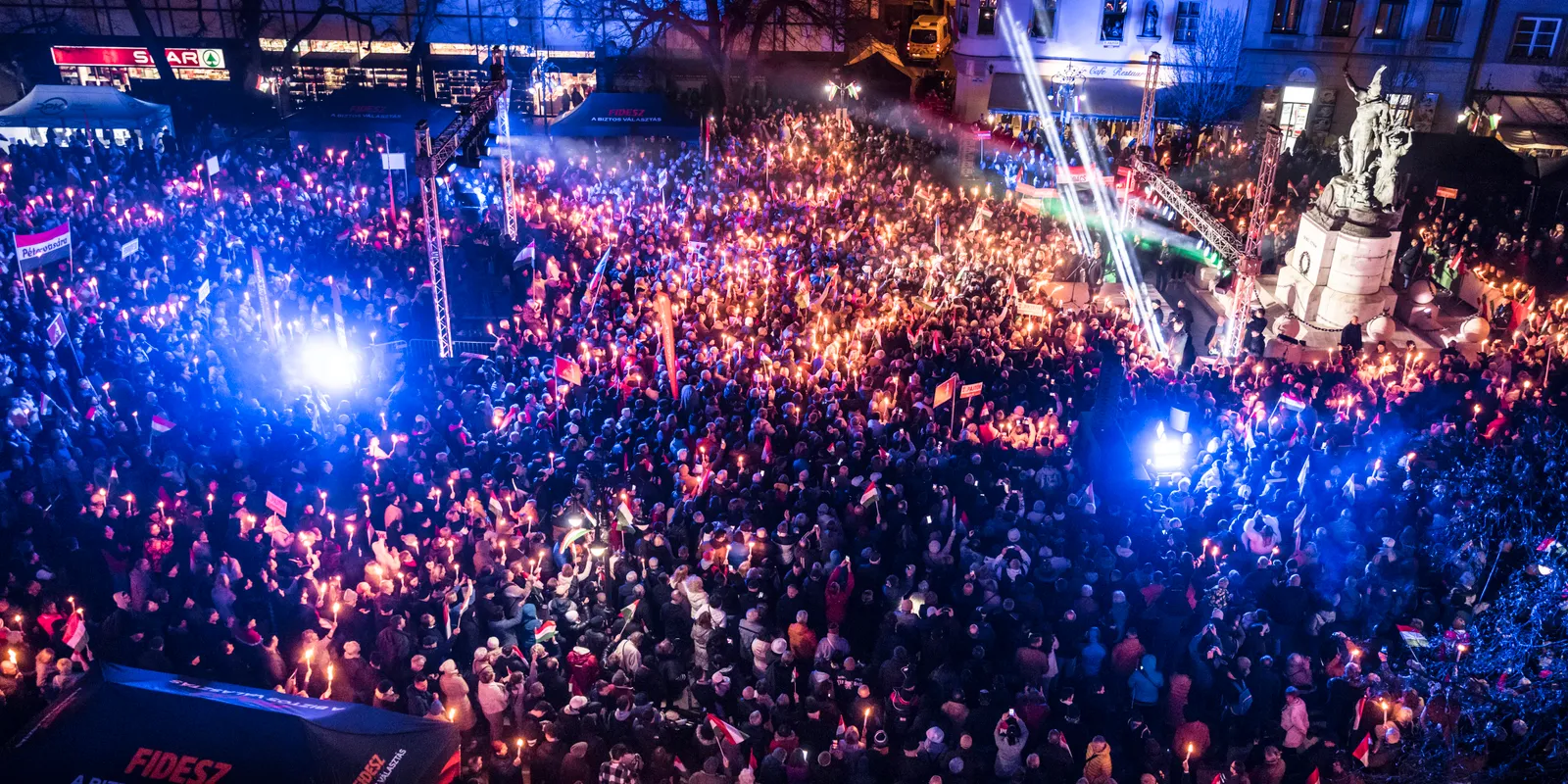 Döbbenetes videó szivárgott ki az egri békemenetről: erre még Orbán Viktor sem volt felkészülve