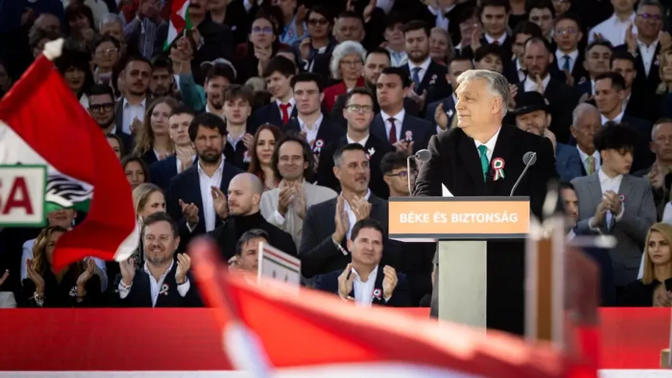 Orbán Viktor a Békemeneten: Április 12-én választani kell, ki alakítson kormányt; én vagy Zelenszkij