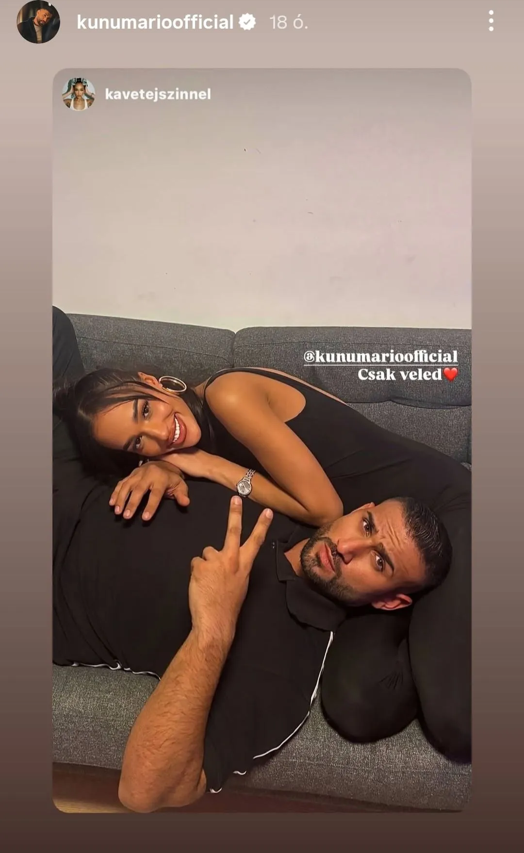 Kunu Márió fülig szerelmes.