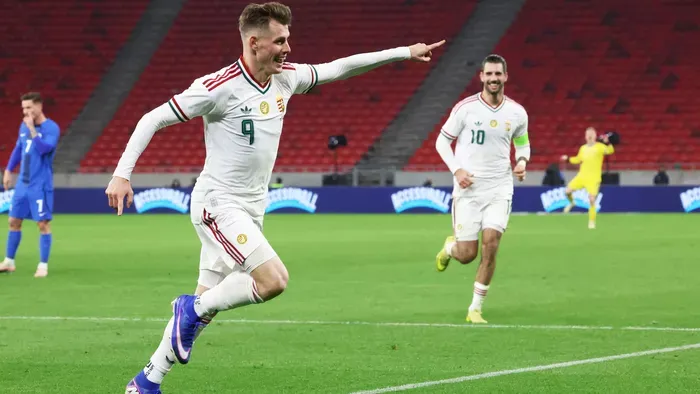 Beragyogta a Puskás Arénát a válogatott gólszerzőjének párja