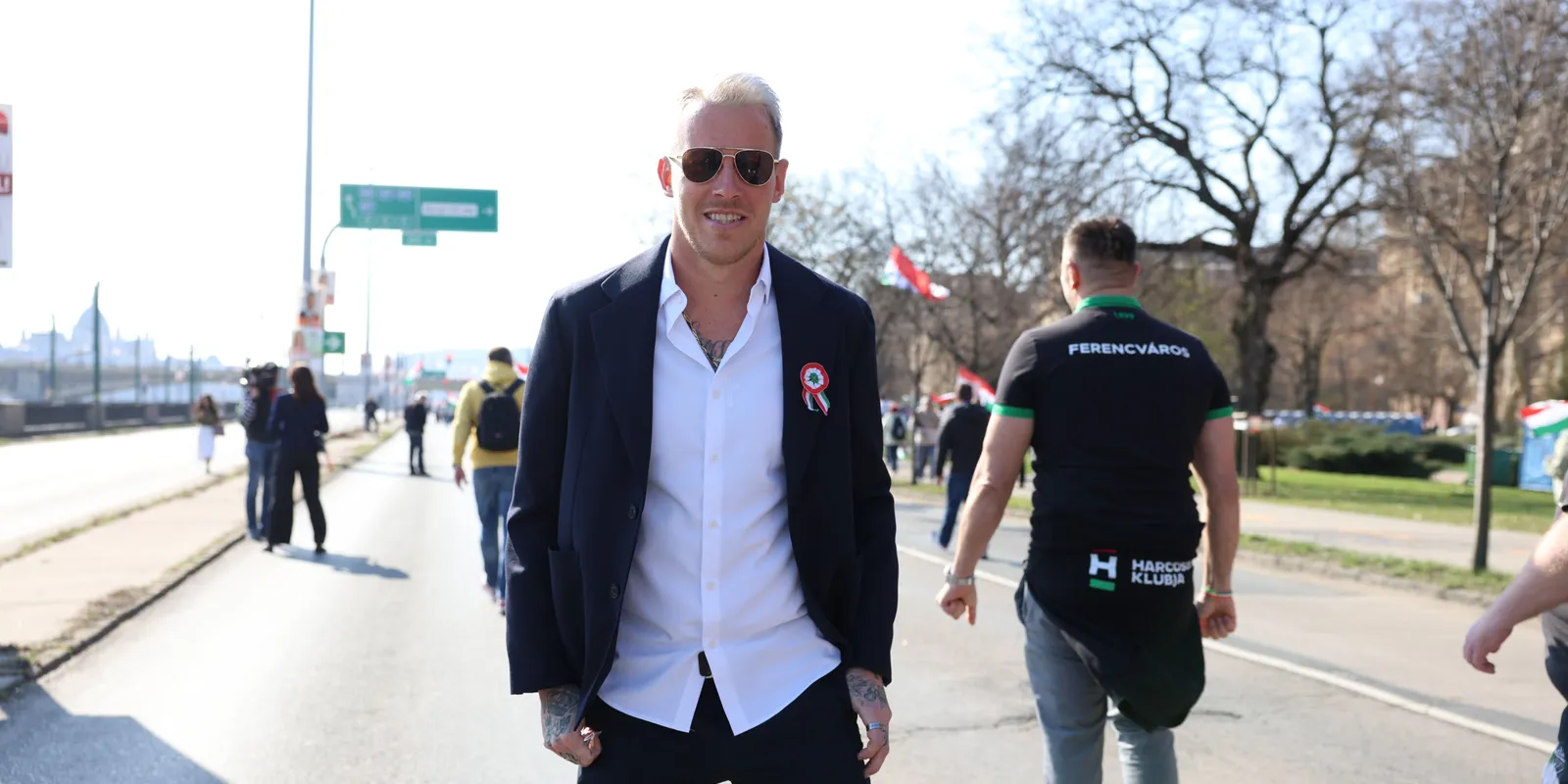 A Békemeneten vonul a Fradi sztárja