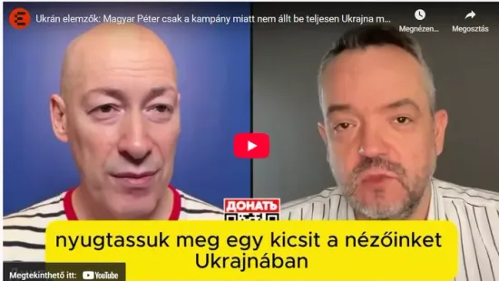 Zelenszkij kedvenc újságírója Magyar Pétert dícséri