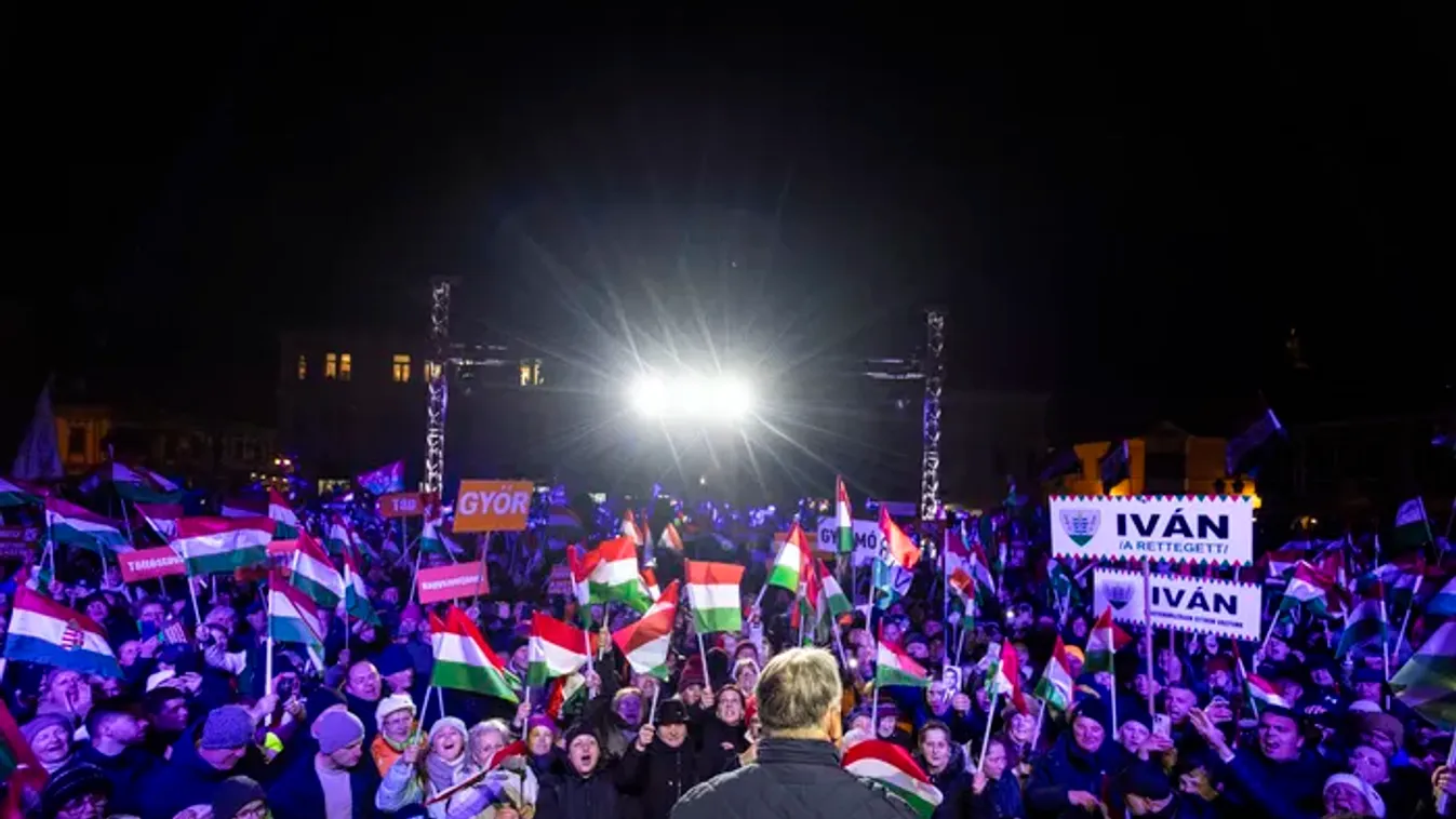 Szem nem látott még ekkor tömeget, Orbán Viktor Győrben járt