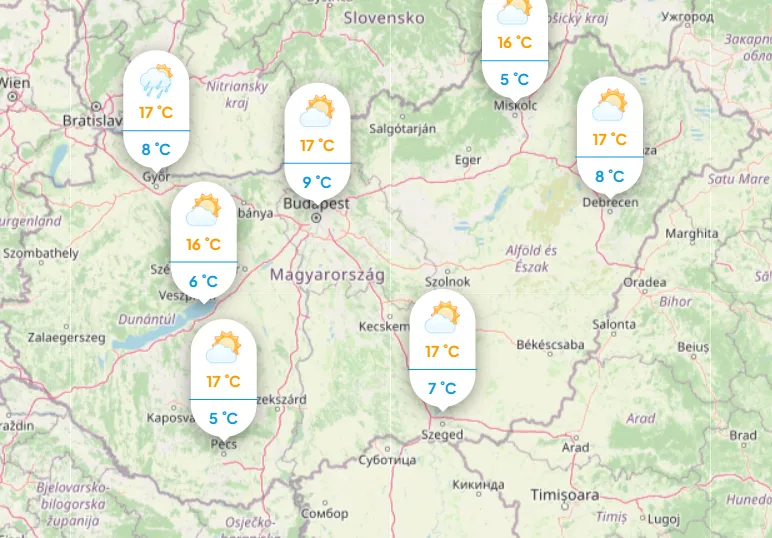 Marad a változóan felhős időjárás.
