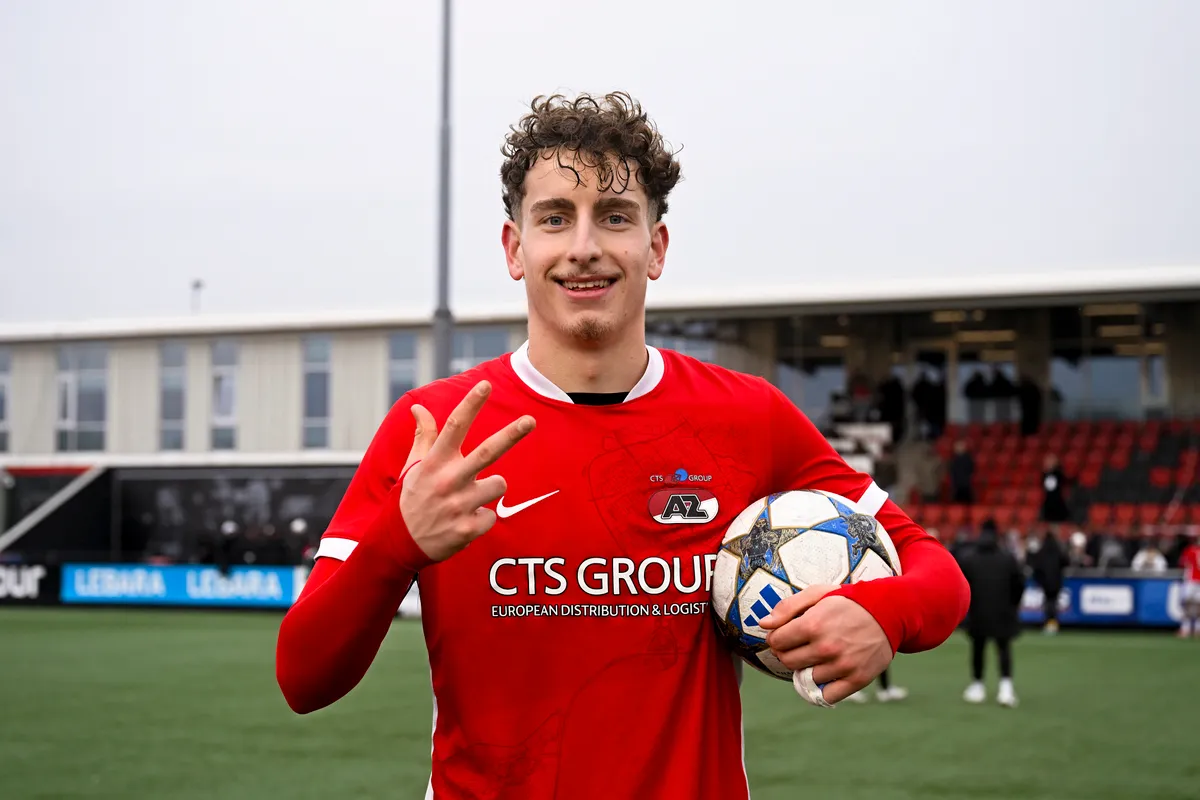 Kovács Bendegúz, az AZ Alkmaar 18 éves magyar csatára