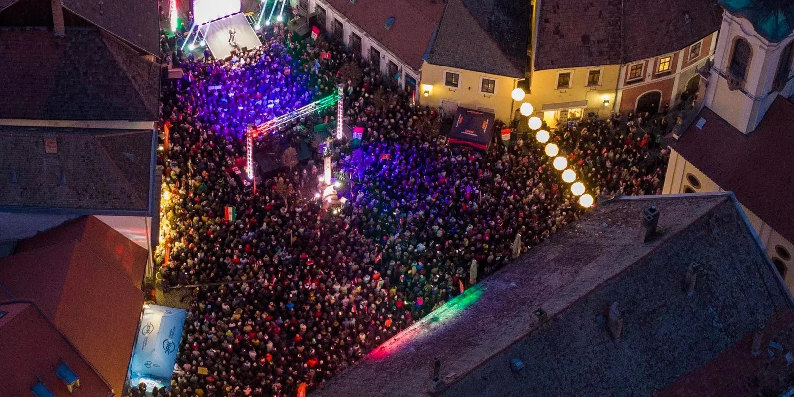 Soha nem látott tömeg várta Orbán Viktort Szentendén