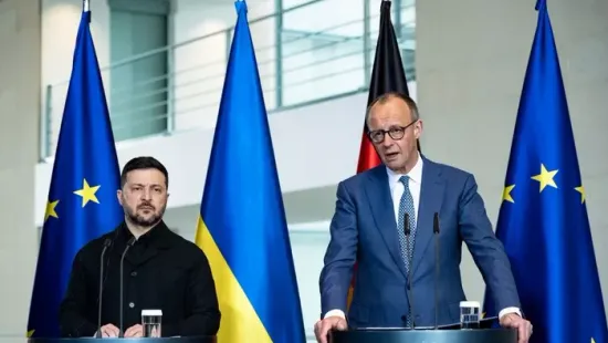 Zelenszkij váratlan látogatása Berlinben