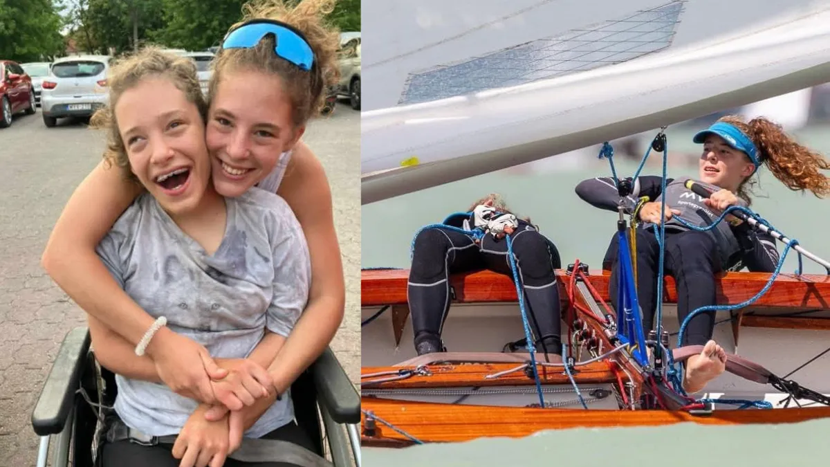 A bajnok Kovács-Buna Kinga nemcsak a vízen küzd: agyvérzéssel született húga mindennapjaiért is harcol.