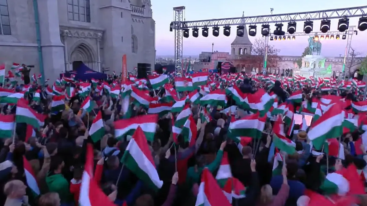 Választás 2026-Orbán Viktor záróünnepség szentháromság tér