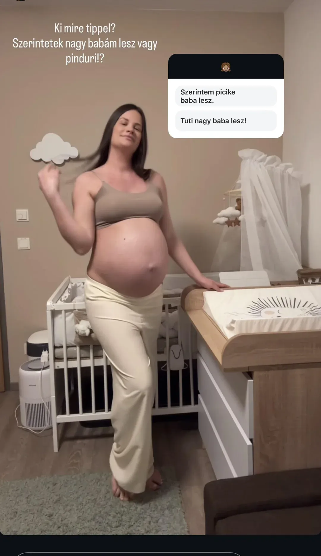 Bencsik Adrienn terhessége utolsó napjaiban jár.