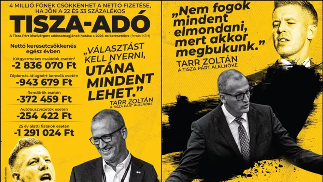 Vegyük újra sorra a Tisza Párt adóemelési terveit!