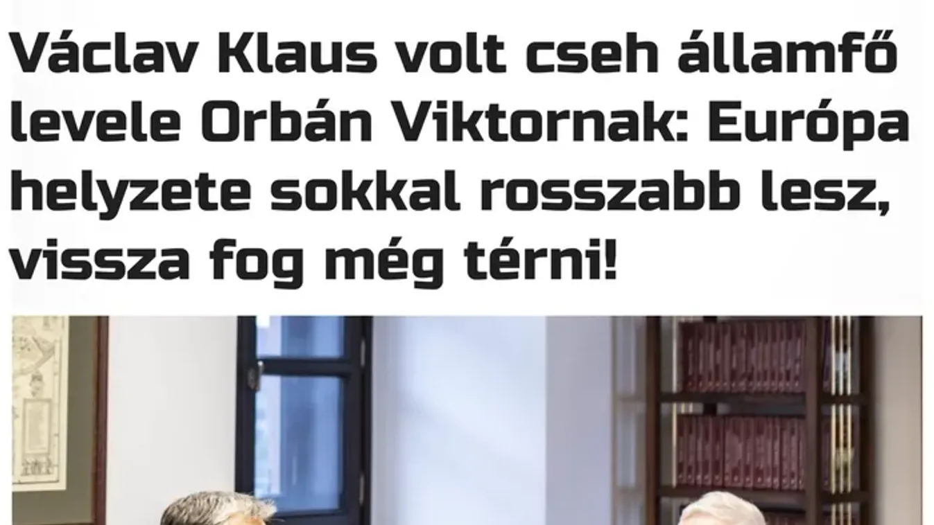 A volt cseh államfő sötét jövőt jósol