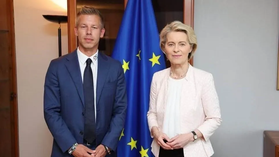 Ursula von der Leyen és Magyar Péter