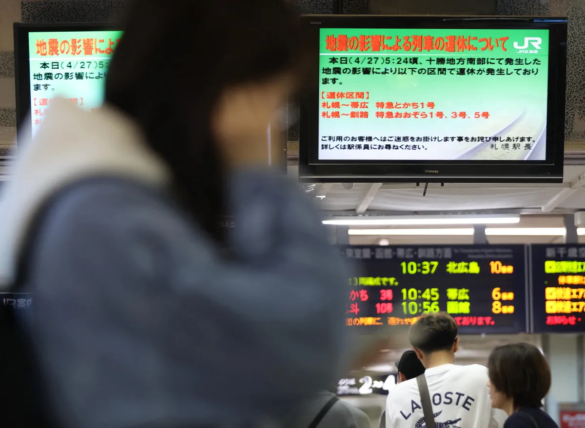 6,2-es földrengés rázta meg Japánt.