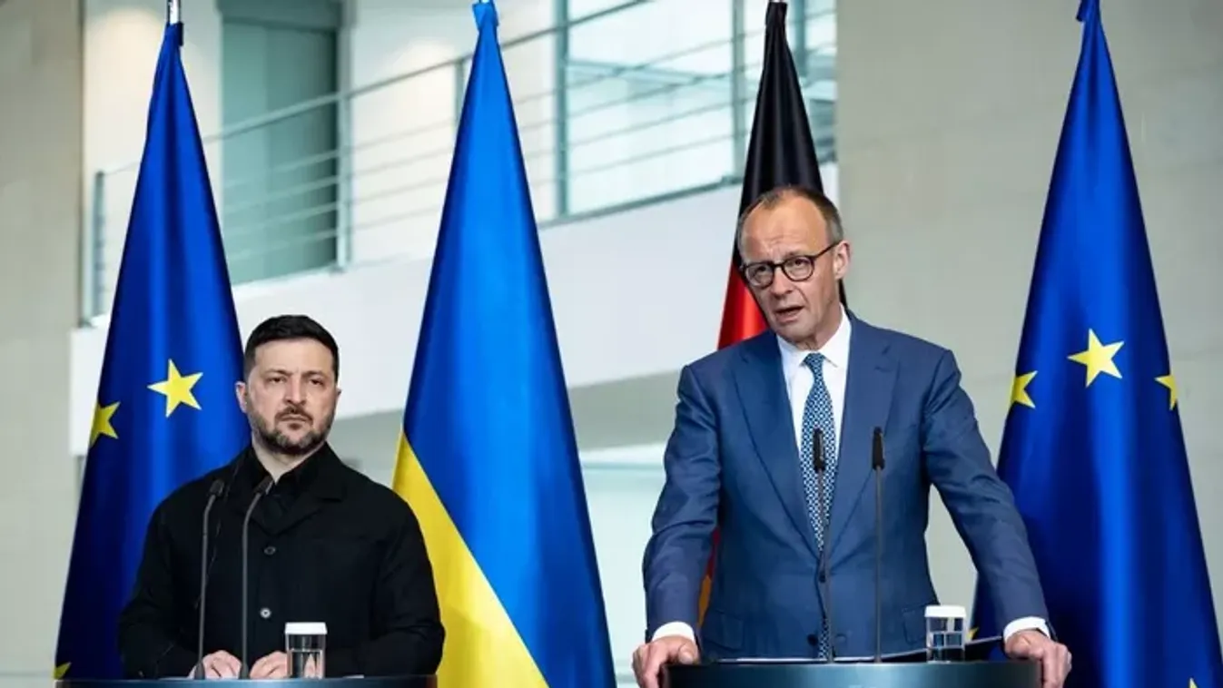 Zelenszkij váratlan látogatása Berlinben