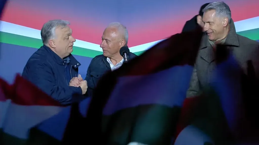 Orbán Viktor Országjárás Szentes 2026.04.01.
Orbán Viktor, Szabó István, Lázár János