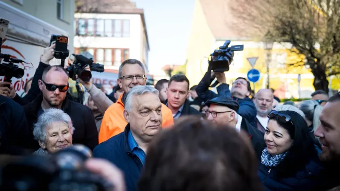 Hihetetlen hangulatban várták Orbán Viktort Vácon - Videó