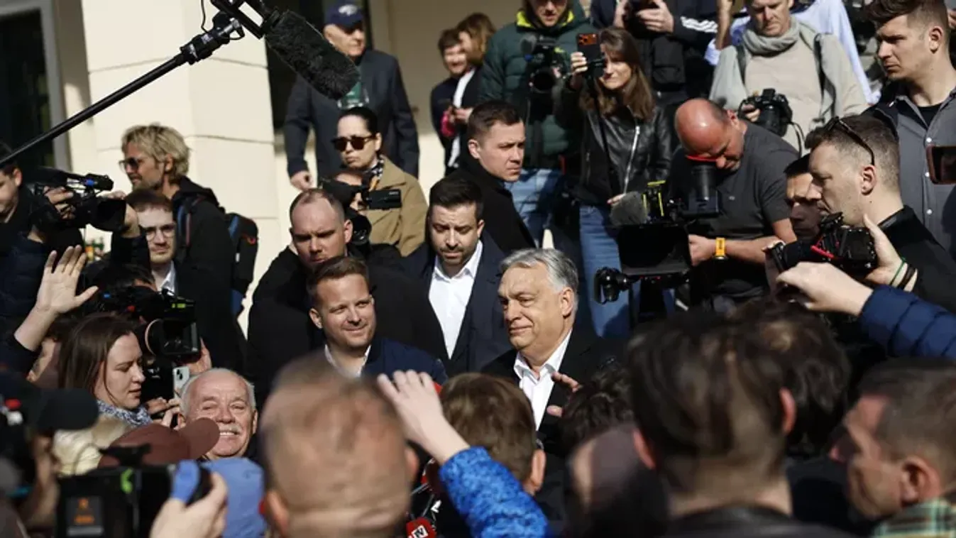 Nyilatkozott a sajtónak Orbán Viktor: Azért jöttem, hogy győzzek