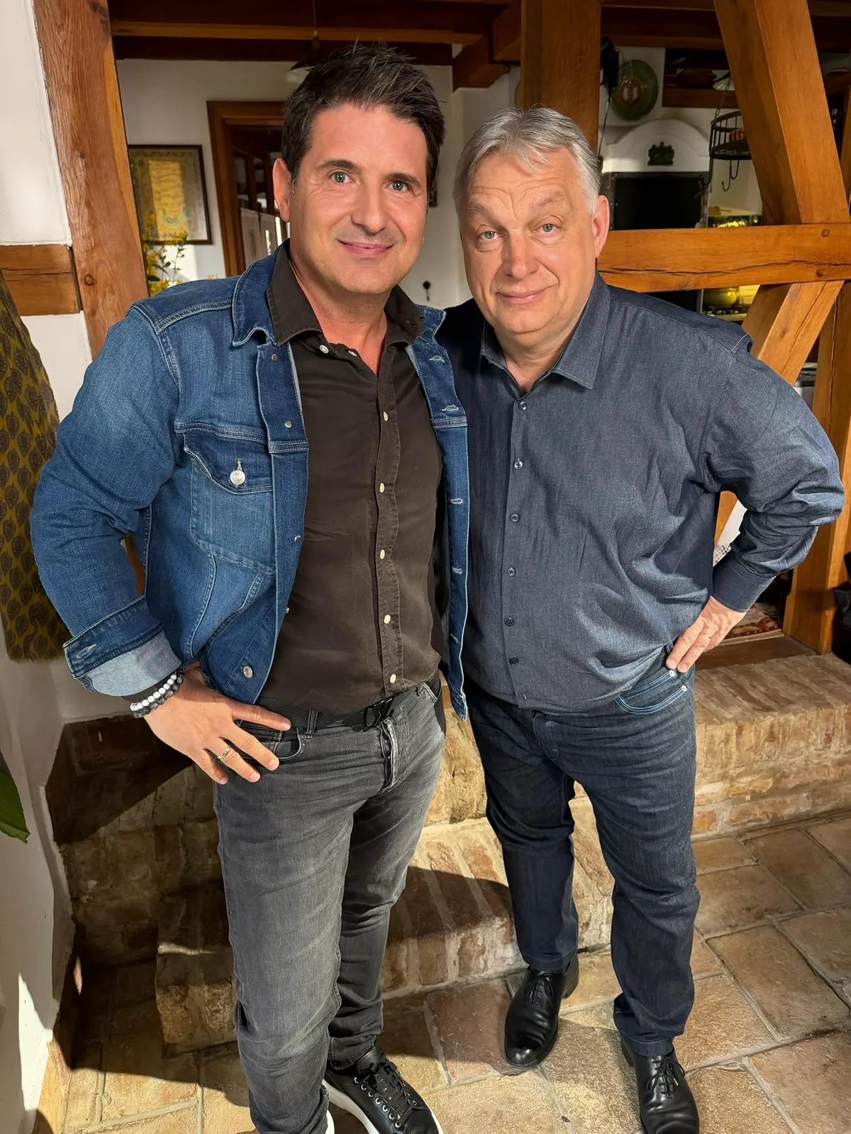 Orbán Viktor vendégül látta a műsorvezetőt