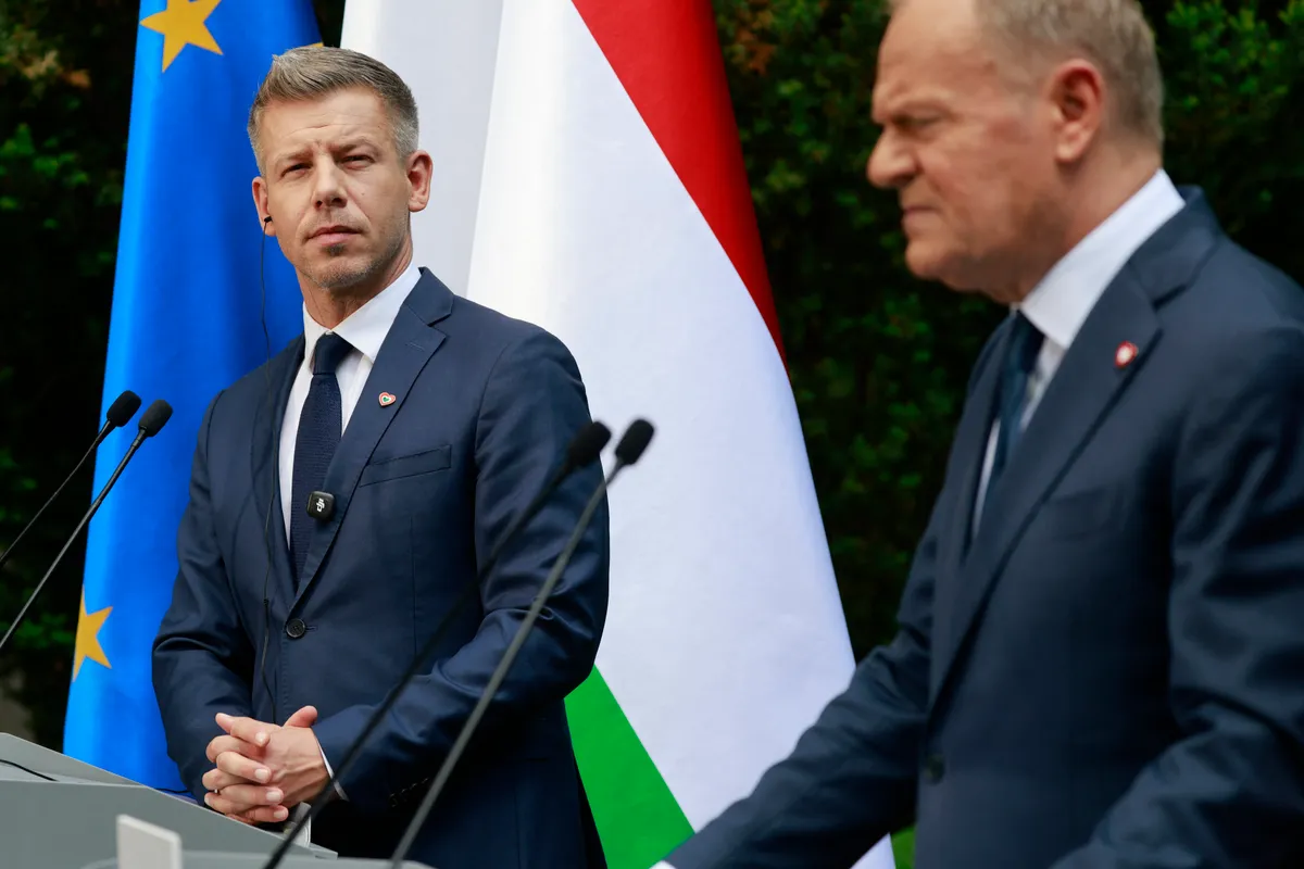 Magyar Péter Lengyelországban