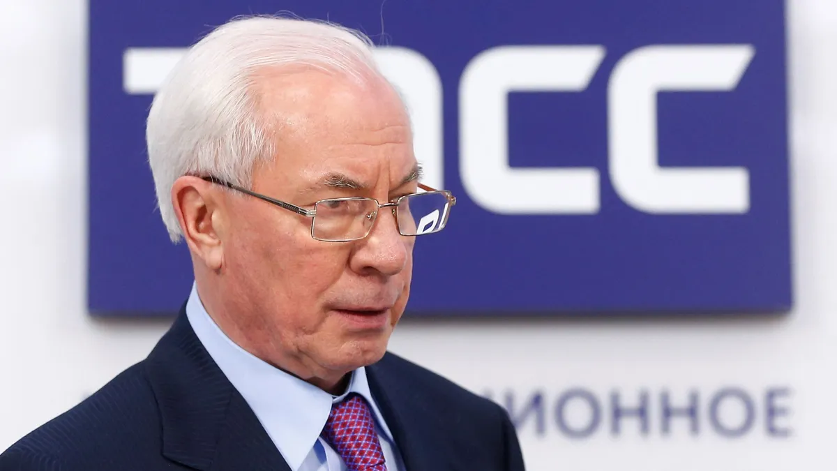 Former Ukrainian PM Azarov in Moscow