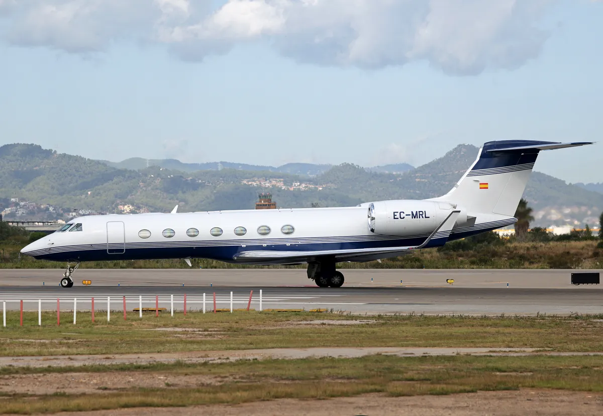 Diverse aircraft on the takeoff runway