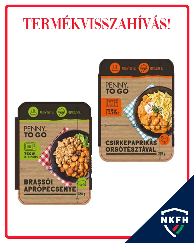 Visszahívták a PENNY TO GO termékeket.