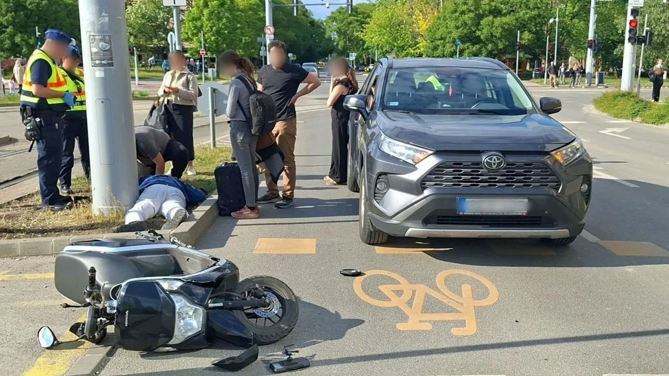 Figyelmetlen nő balesetet okozott az Etele úton.