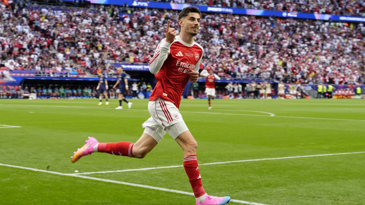 Kai Havertz szerezte meg a PSG-Arsenal Bajnokok Ligája-döntő első gólját