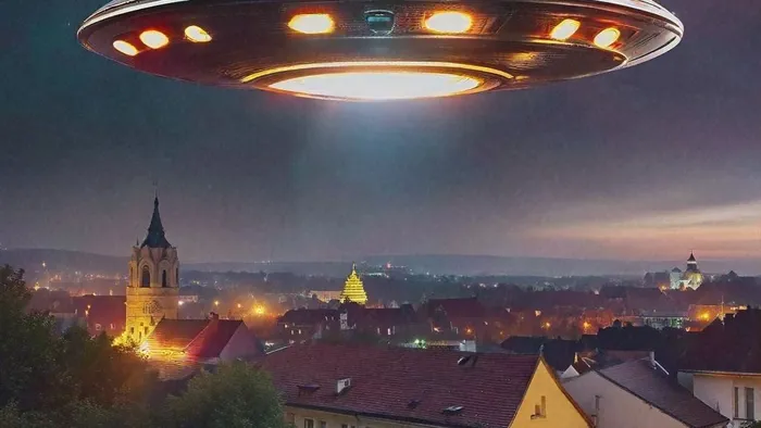 Narancssárga fénnyel izzó UFO-t vettek észre az égen