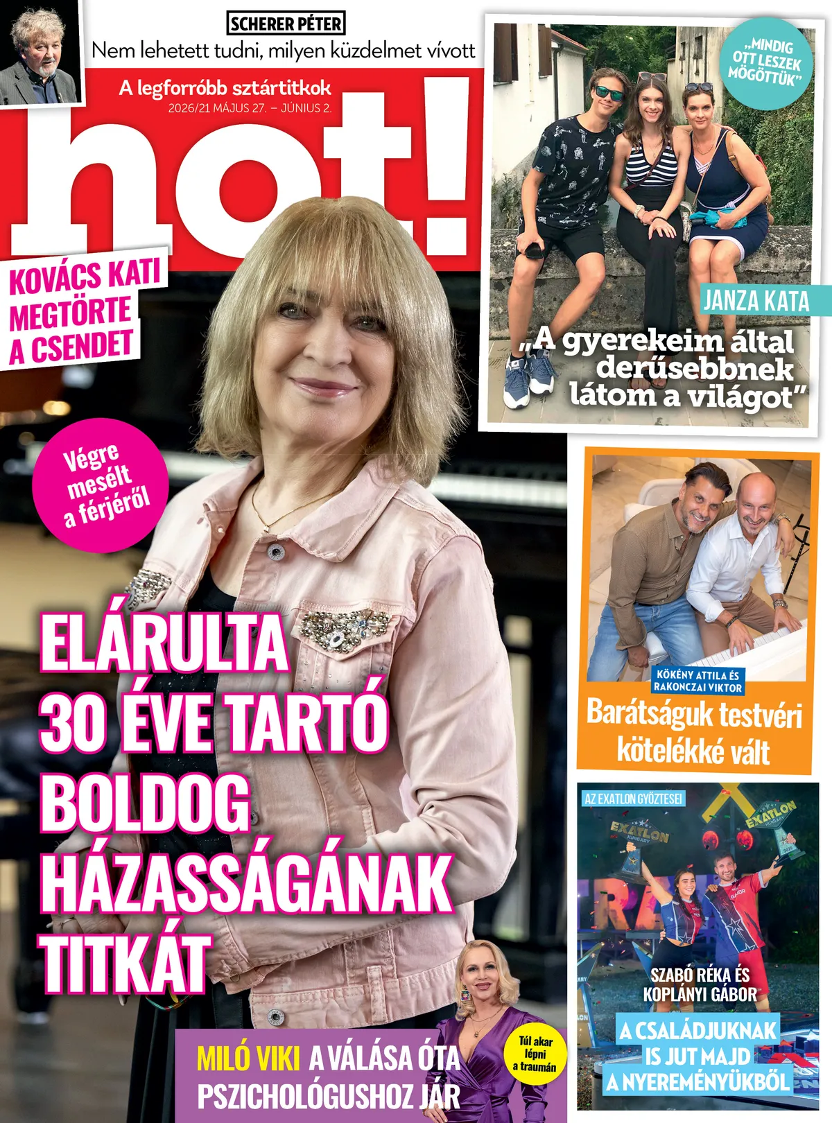 További izgalmas sztárhírekért keresd a hot! magazin legfrissebb számát! 