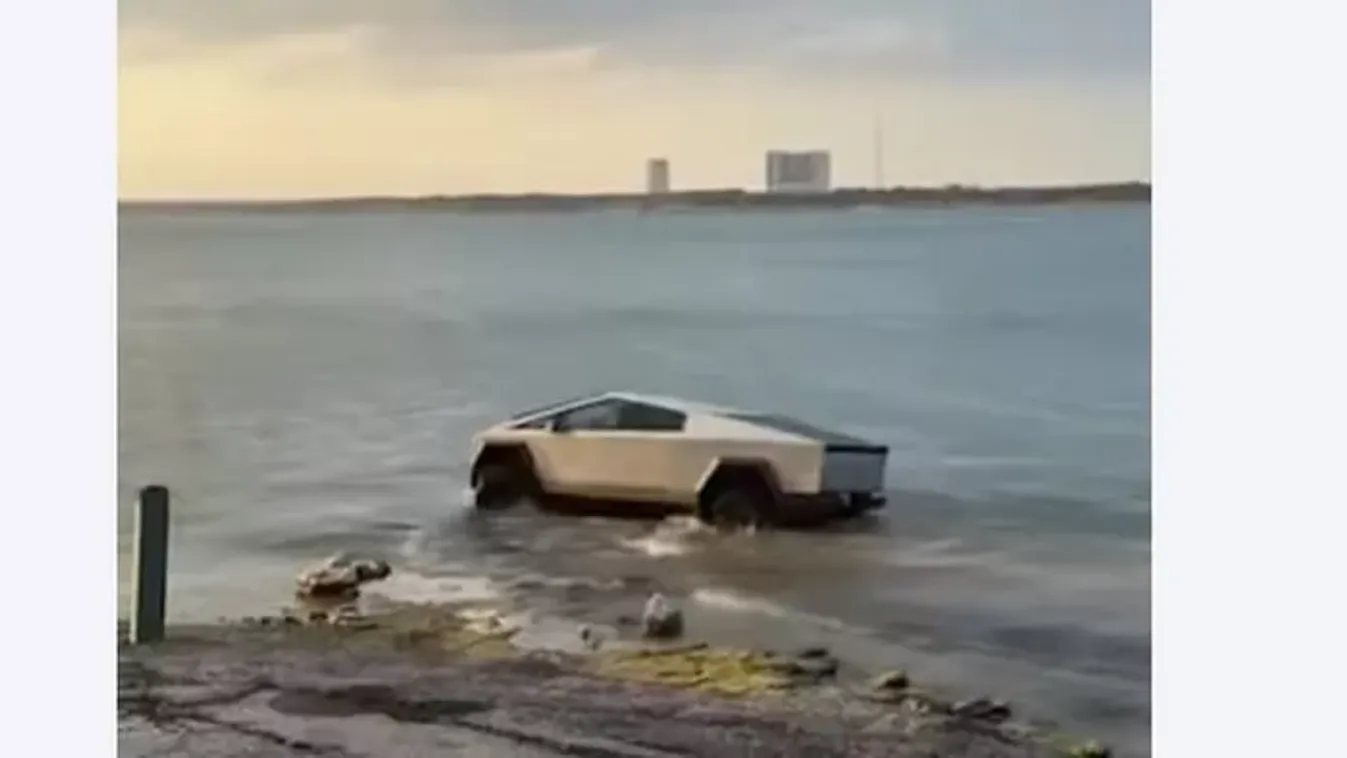 "Vízi üzemmód"? Egy Tesla tulajdonos tóban próbálta ki