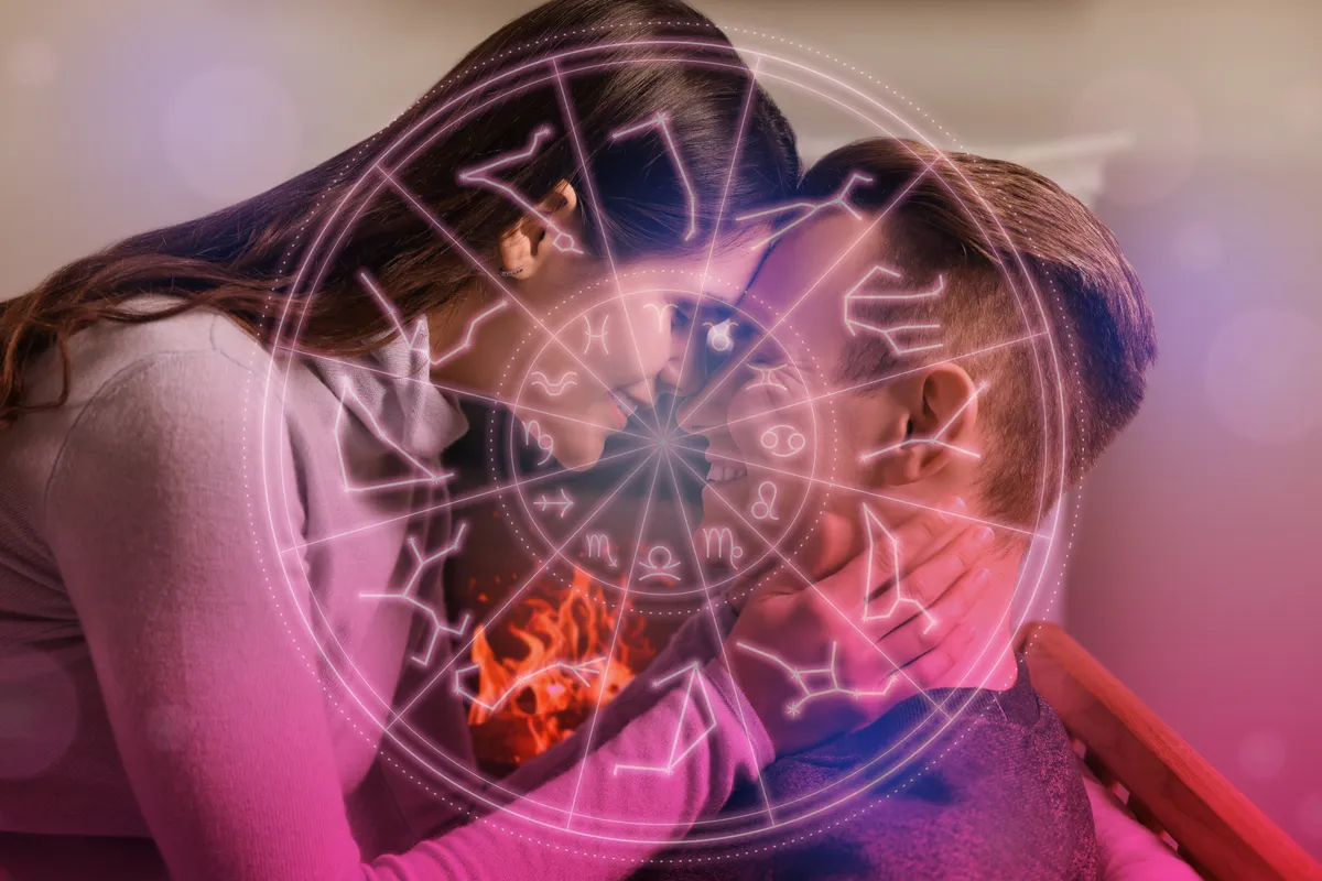 3 csillagjegy Horoscope,Compatibility.,Loving,Couple,And,Zodiac,Wheel