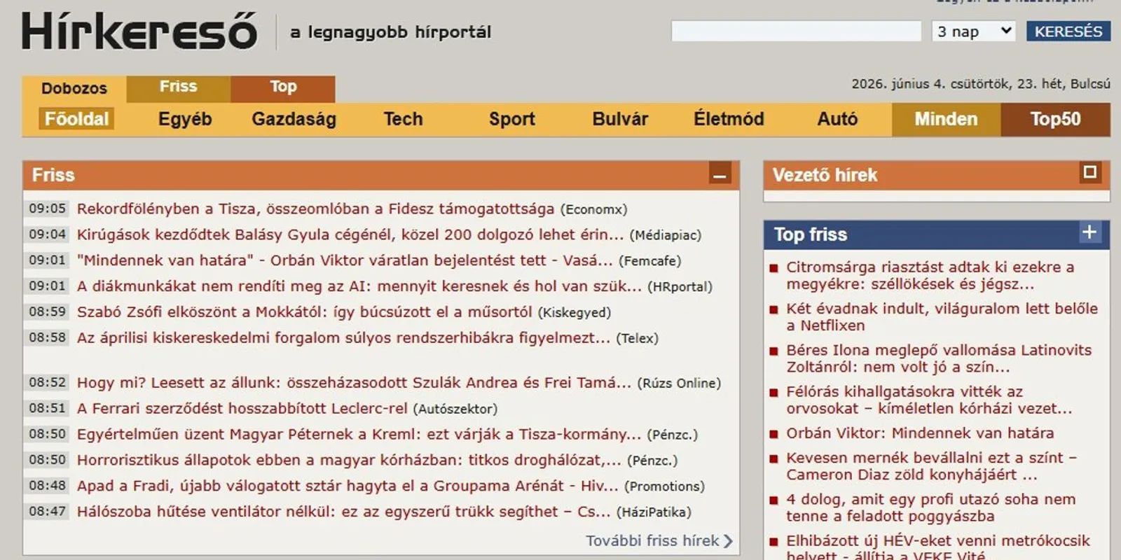 Így manipulálták a Hírkeresőt a Tisza érdekében