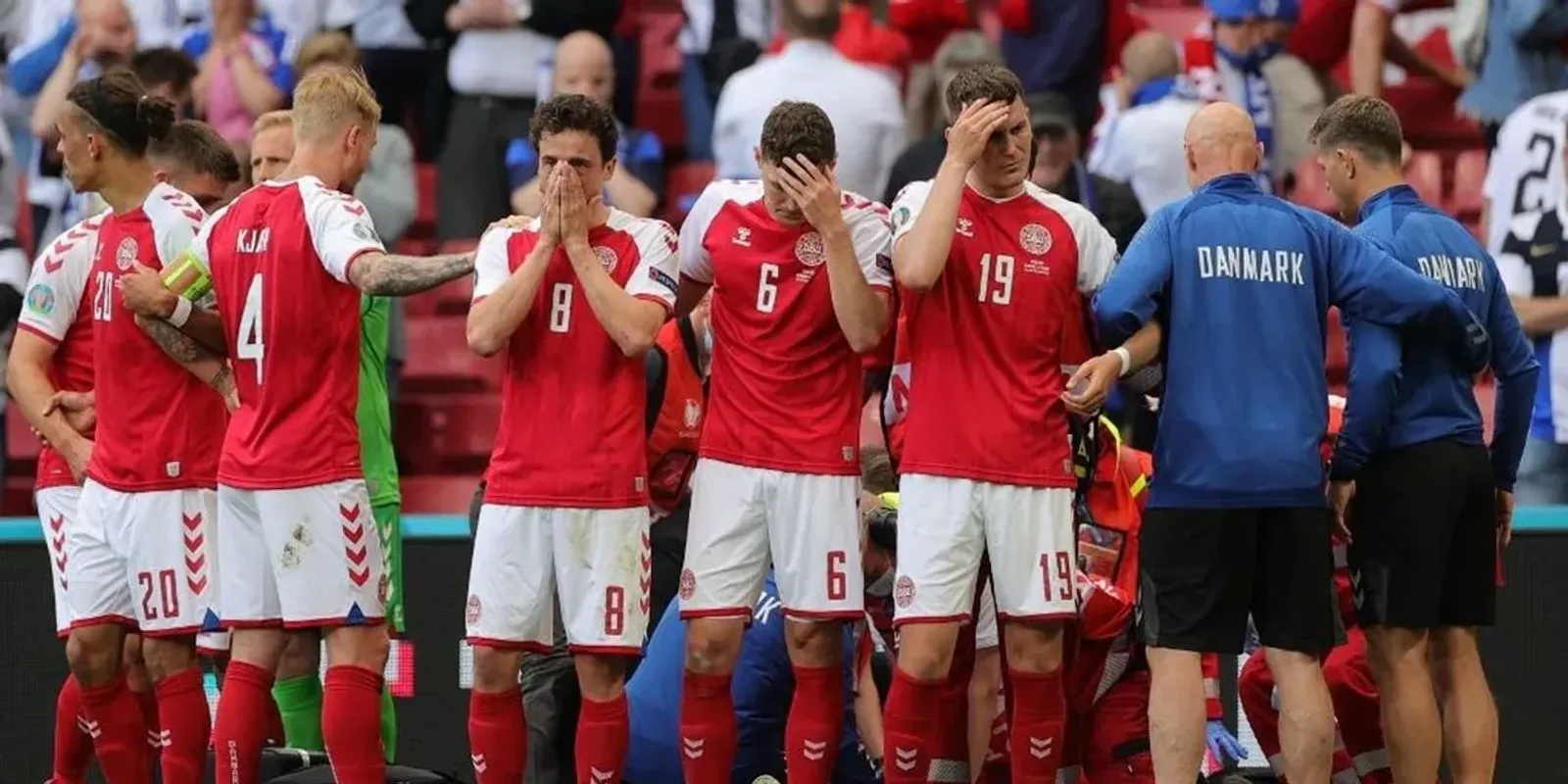 Eriksen megint összeesett a pályán