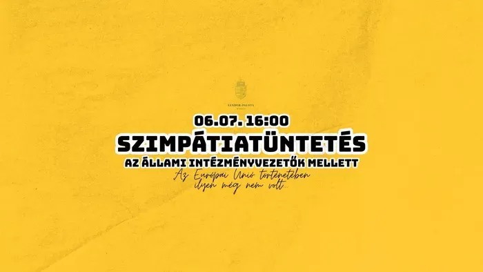 „Ne féljetek!” – szimpátiatüntetést hirdettek az állami intézményvezetők mellett