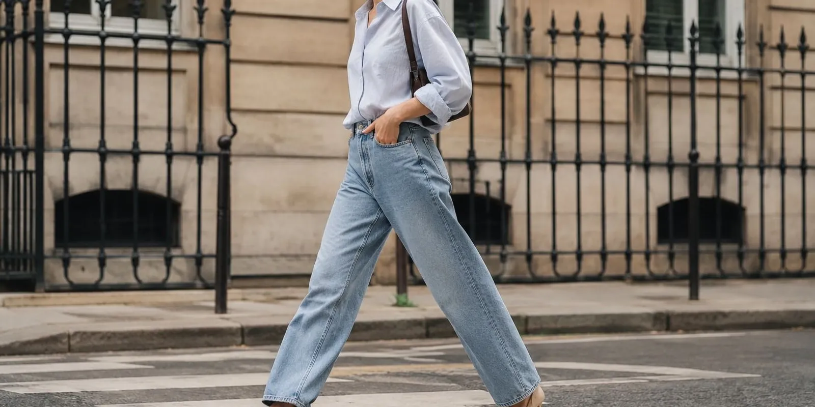 Granny jeans balerina cipővel, ez a nyár új párosa