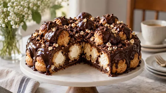 Mennyei profiterol torta, amihez a sütőt sem kell bekapcsolnod