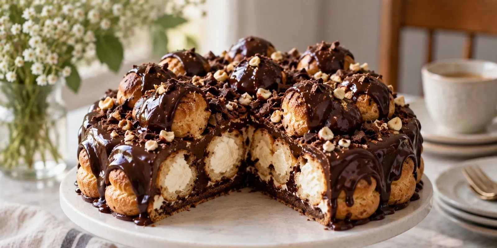 Mennyei profiterol torta, amihez a sütőt sem kell bekapcsolnod