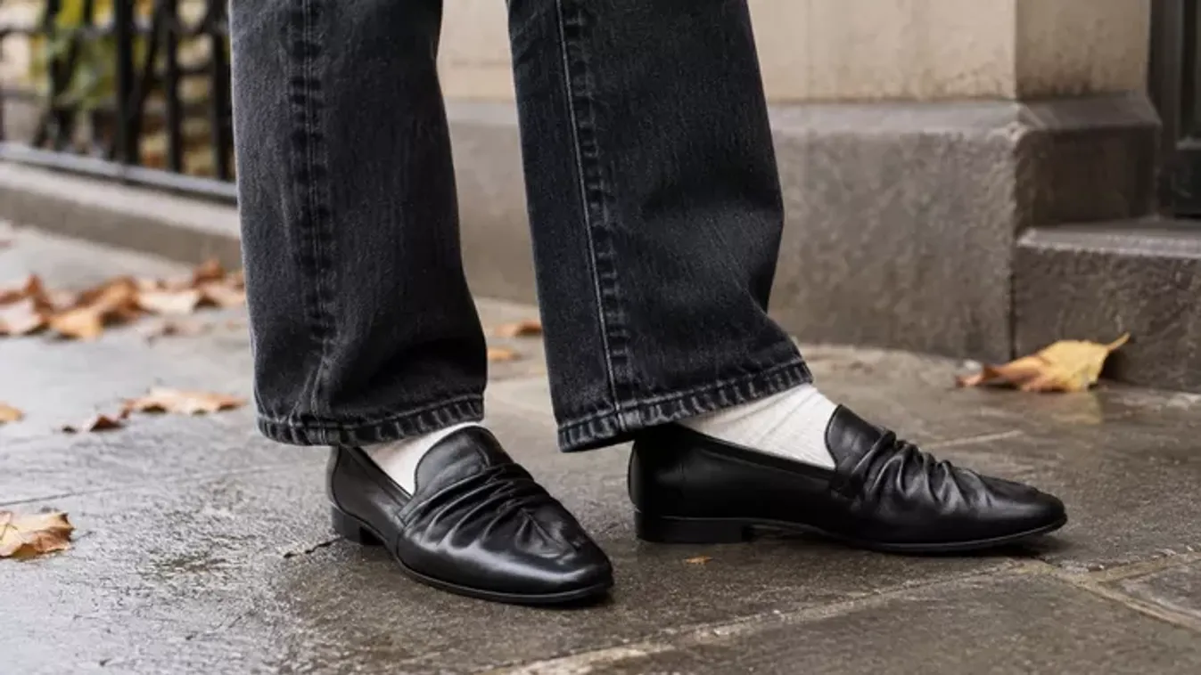 Ráncolt loafer lett az ősz egyik legizgalmasabb cipője