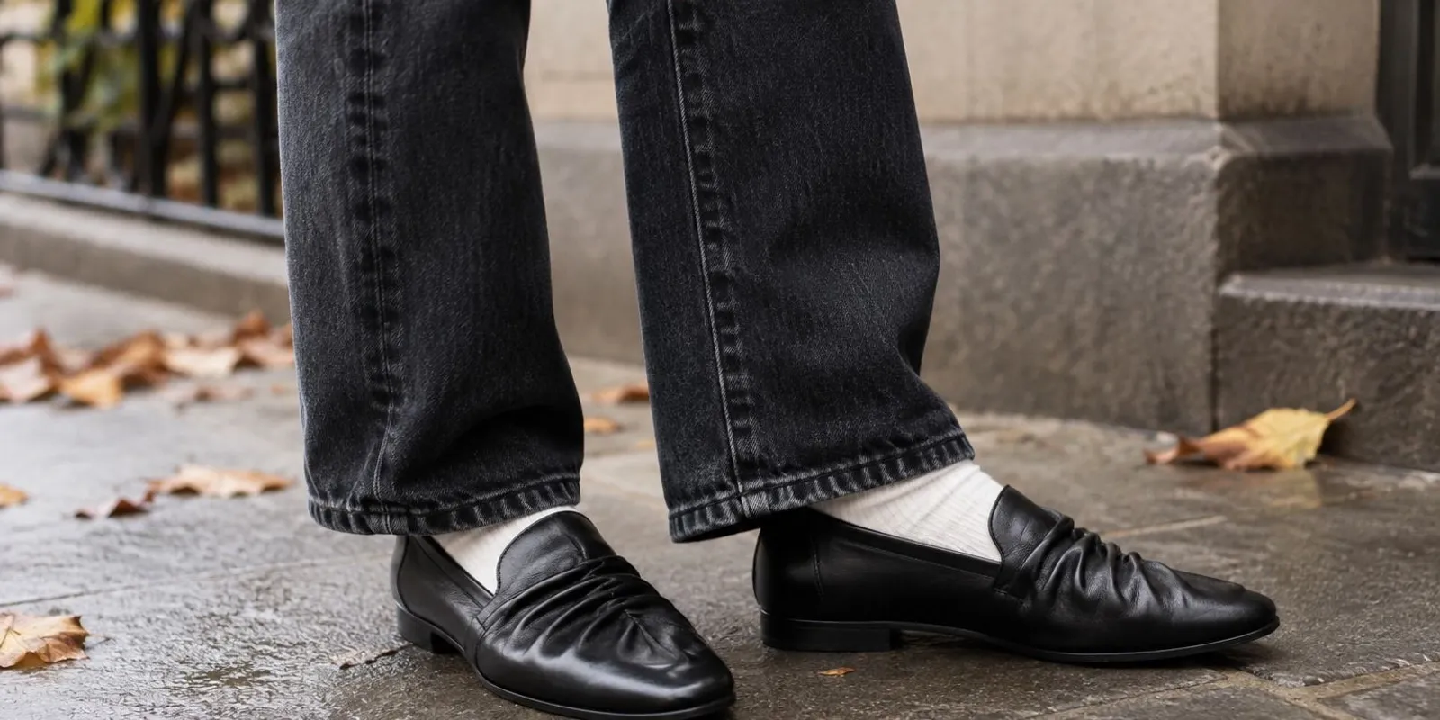 Ráncolt loafer lett az ősz egyik legizgalmasabb cipője